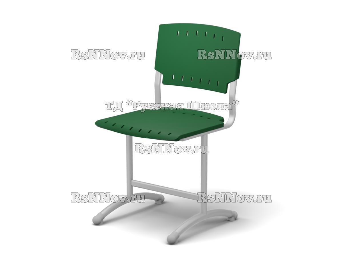 Стул ДЖЕТ ученический (пластик Сигма) нерегулируемый по высоте (гр. 3, 4, 5, 6, ц. Зелёный, мк. Серый)