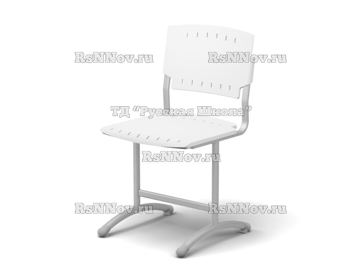 Стул ДЖЕТ ученический (пластик Сигма) нерегулируемый по высоте (гр. 3, 4, 5, 6, ц. Белый, мк. Серый)