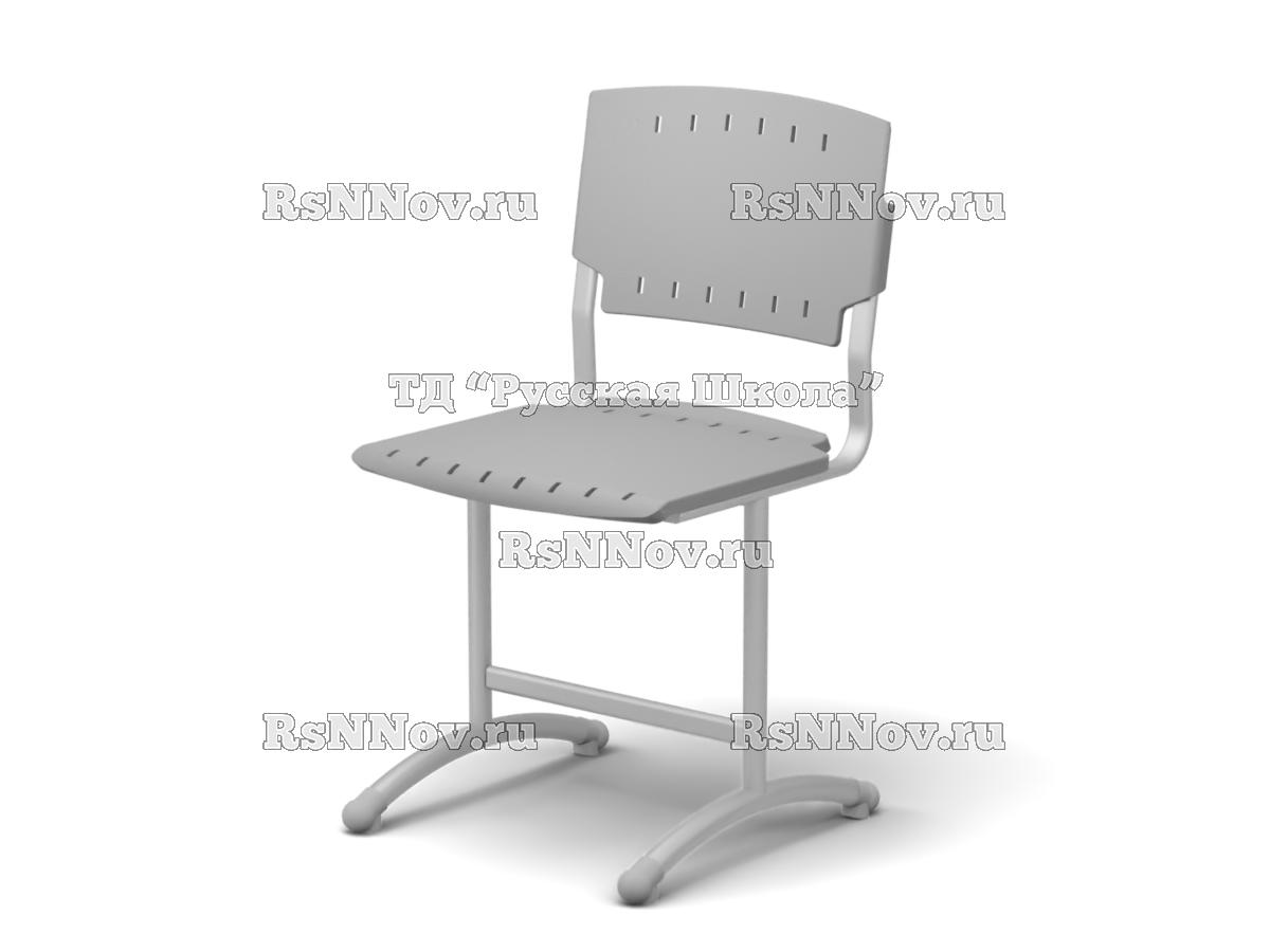 Стул ДЖЕТ ученический (пластик Сигма) нерегулируемый по высоте (гр. 3, 4, 5, 6, ц. Серый, мк. Серый)