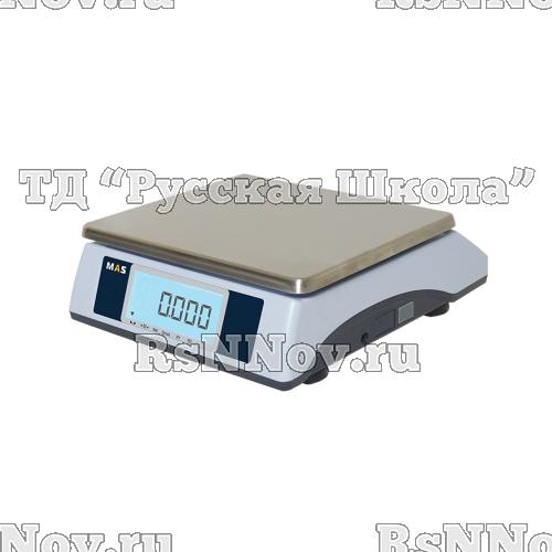 Весы электронные порционные компактные с дисплеем для клиента MAS MSC-25D (платф. 250x215мм,до 25 кг)