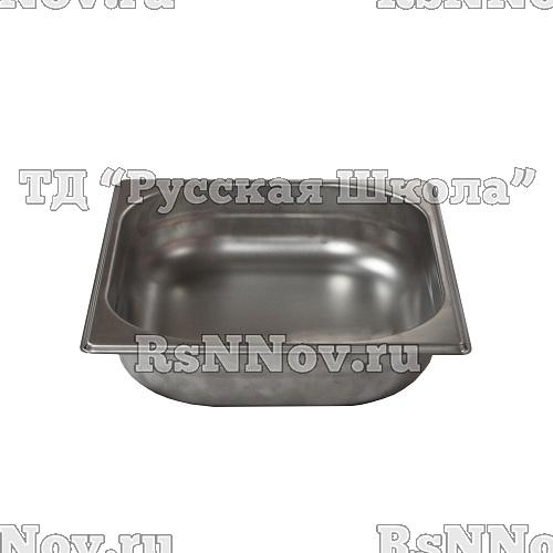 Гастроемкость без крышки нерж. GN-1/2 глубина 65, 3,3 л. (325х265х65 мм.), в упак.10/20 шт