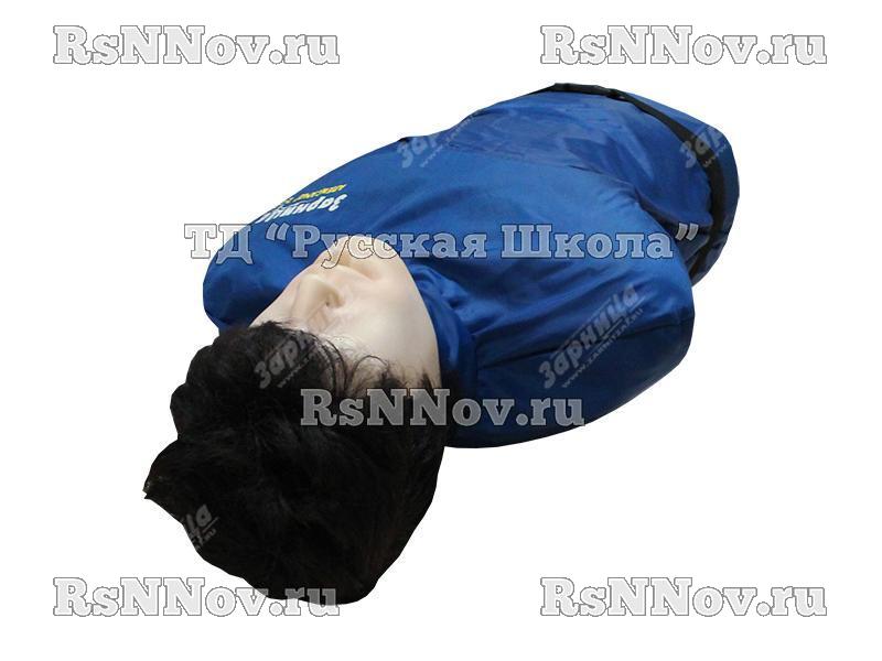 Тренажер-манекен взрослого пострадавшего "Александр 2-0.1" (голова, торс) для отработки приемов сердечно-легочной реанимации (со светозвуковым индикатором)