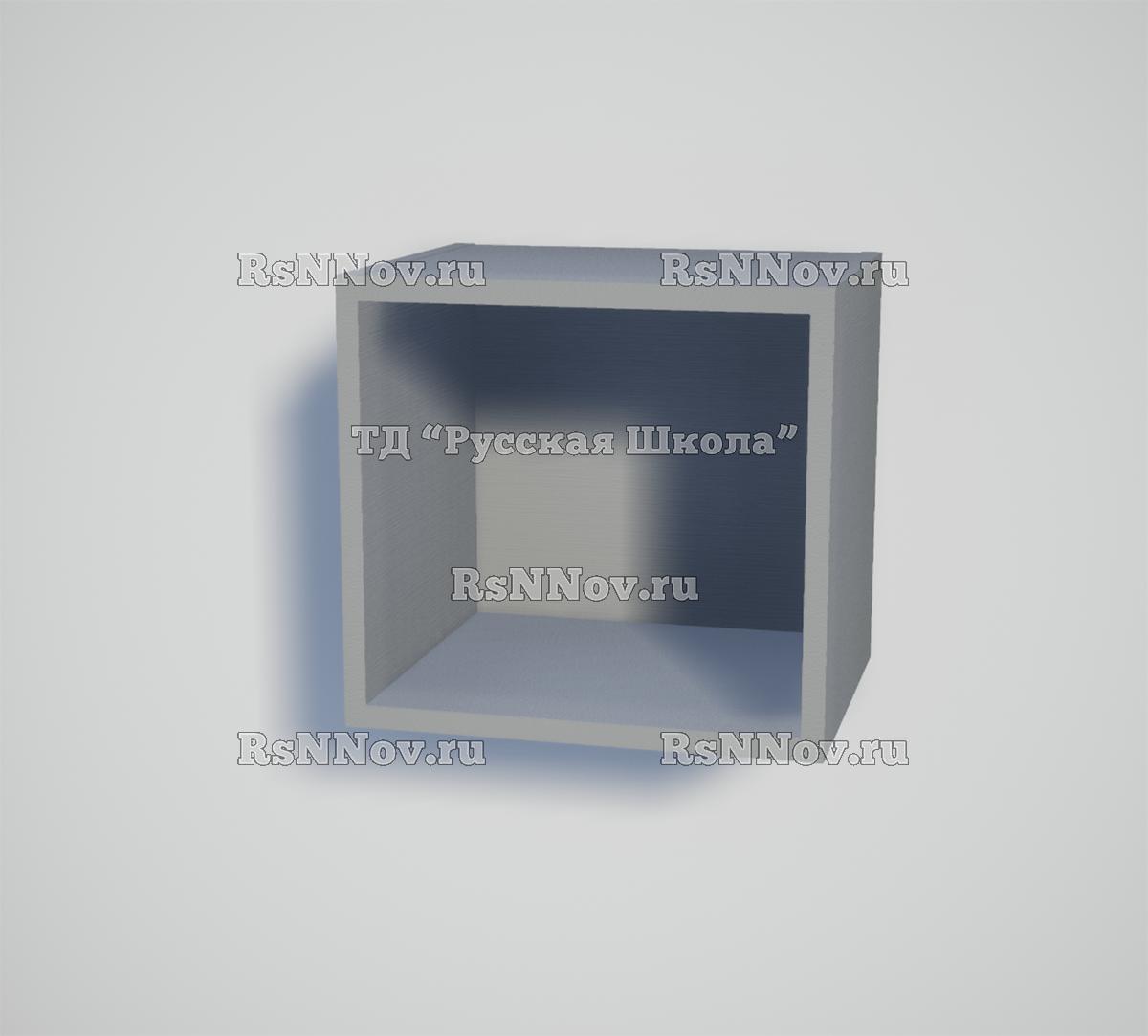 Полка КАСКАД N11 навесная открытая «Точка роста» (кор. Серый, кр. Серая, стенка Серая)