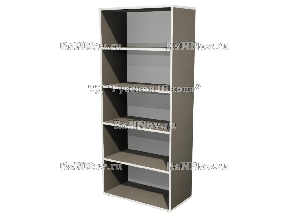 Шкаф КВАНТ 25M200 широкий стеллаж «Точка роста» (ЛДСП 22 мм, кор. Мокко, кр. Белая)