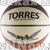 Мяч баск. любит. "TORRES Slam" арт.B00067, р.7, износостойкая резина, нейлоновый корд, бутиловая