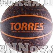 Мяч баск. любит. "TORRES TT" арт.B00127, р.7, износостойкая резина, нейлоновый корд, бутиловая