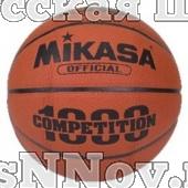 Мяч баск. "MIKASA BQC1000" р.6, для игры в зале, композитная синт. кожа (микрофибра), сертифкат FIBA Approved, нейлоновый корд, бутиловая камера, 8 панелей, клееный, корич-оранж-чер