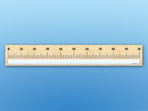 Панно (демонстрационное) магнитно-маркерное "Демонстрационная числовая линейка с делениями от 0 до 100" + комплект тематических магнитов КМ-7