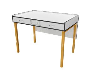 Стол демонстрационный для кабинета по физике ЛАБ211 (ст. Белая, кр. Белая, мк. Охра)