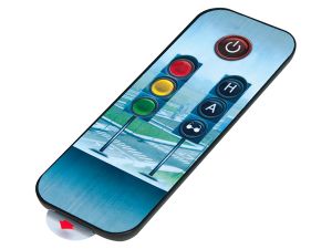 Беспроводной пульт ДУ светофорным оборудованием УП-1 с тренажерным учебно-методическим комплектом и мультимедийной программой по проведению занятий с детьми