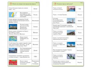 Комплект карточек (10) "Обучающий калейдоскоп. Города и страны"