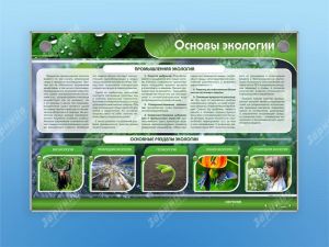 ЭЛЕКТРИФИЦИРОВАННЫЙ СТЕНД "ОСНОВЫ ЭКОЛОГИИ"